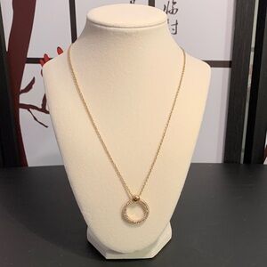 Torrid Gold Circle Pendant Necklace